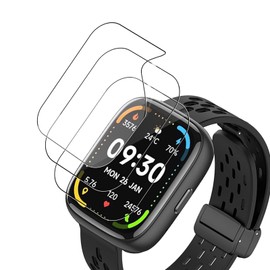 KUSINHOKA 3 Pack Screen Protector for Smartwatch IDW17/IDW20/IDW21/IDW23/IDW25/IDW26 1.83 Inch,HD Clear Scratch Resistant Bubble Free Easy Installation，Ultra Thin TPU Full Coverage Flexible Soft Film