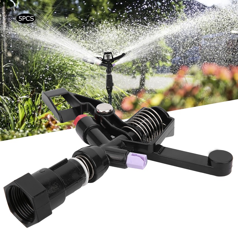 5Pcs 3/4in DN20 Female Thread Rotating Sprinkler Rocker Nozzle for