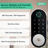 Built-in WiFi Fingerprint Smart Deadbolt with Keypad – Keyless Entry