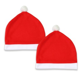 Bohue 2pcs Santa Hat Car Seat Headrest Covers Cute Christmas Car Decoration Creative Dustproof Seat Head Pillow Hood Xmas Car Accessories for Interior Vehicle Accessories