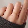 Me&Hz CZ Gold Rings for Women Non Tarnish 14K Gold