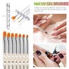 36 Pcs Nail Art Brushes Set with Nail Dotting Tools,