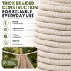 Natural Cotton Washing Line Rope 25m x 5.5mm, Braided Clothes