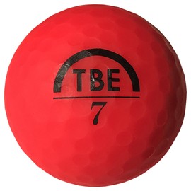 TOBIEMON Golf Balls, TOBIEMON Visibility, Fluorescent Matte Color Golf Balls, R&A Certified Balls, 2 Pieces, Includes Original Mesh Back, Red T-AMZ-MR Matte Red