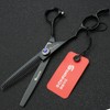 6 Inch Professional Left Hand Hair Scissors Dress Exquisite Patterned Hair
