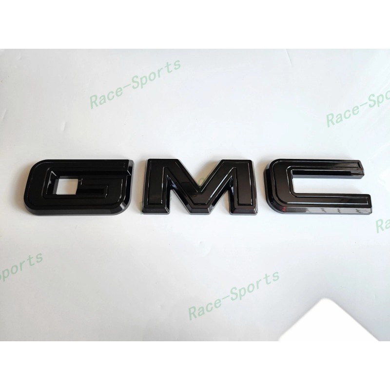 Auto GMC OVERLAY Rear Only Gloss Black GMC Emblem 2020+