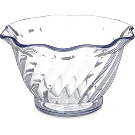 Carlisle 453207 Mini Plastic Parfait Cup, 5.4 oz, Clear