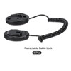 QUARKZMAN Retractable Security Cable Lock, F2 Remote Control Cable Leash,
