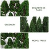 VORCOOL 22pcs Green Mini Tree Set Scenery Architectural Landscape Model