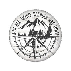 Not All Those Who Wander are Lost Spare Tire Cover Wheel Protectors Waterproof Dust-Proof Wheel Covers Universal for Wrangler Rv SUV Truck Camper Travel Trailers 14" 15" 16" 17"
