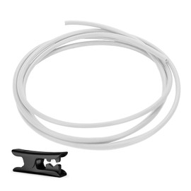 PTFE Teflon Tube 1.2M 2.5mm ID × 4mm OD with Cutter for 3D Printers 1.75 Filament: Compatible with Bambu Lab A1/A1 Mini/P1P/P1S/X1C and for Creality K1/K1 Max/Ender 3 V3 (Milky)