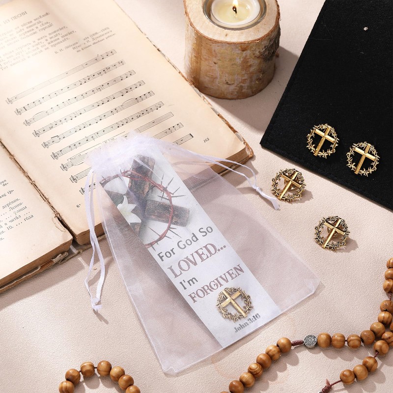 Supervitae 36 Pcs/ 18 Sets Crown of Thorns Lapel Pin