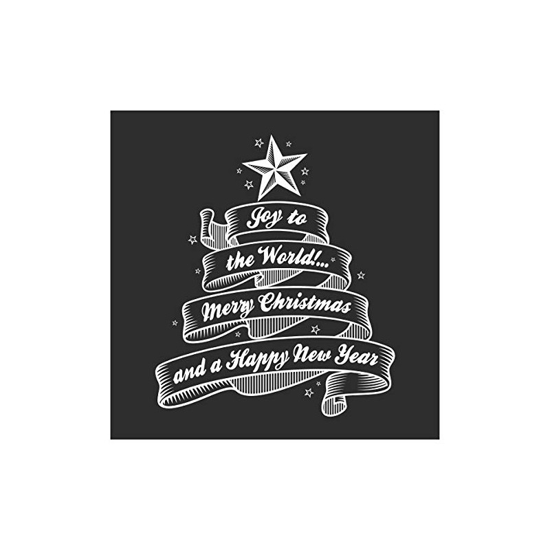Joy to The World Static Cling Christmas Window Decoration by