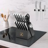 imarku Knife Block Set, Black Knife Set with Block, 14Pcs