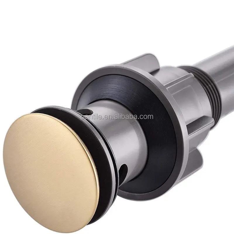 11/4'' Size Matte Black Plastic Basin Pop up Drain With