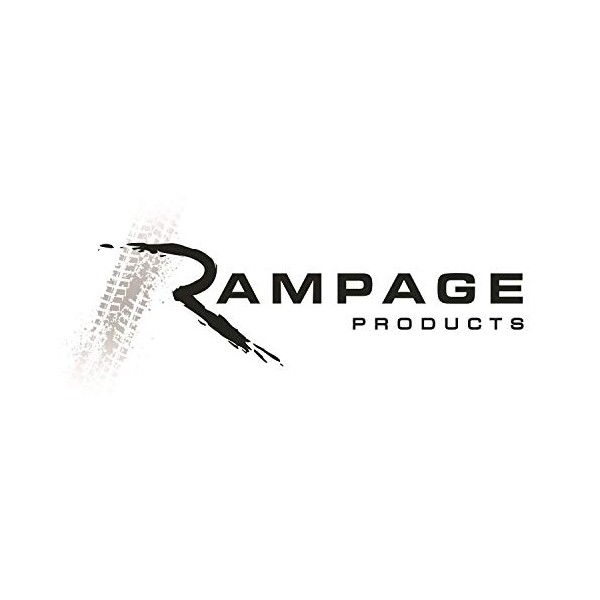 Rampage Products 69998 Windshield Upright Insert Set (Door Surround Attachment) for 1987-1995 Jeep Wrangler YJ, Black