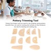 11pcs Pottery Trimming Tool Professional Wood Pottery Foot Shaper Tool