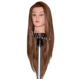 Bellrino 26-28" Cosmetology Mannequin Manikin Training Head with Synthentic Fiber - Rita