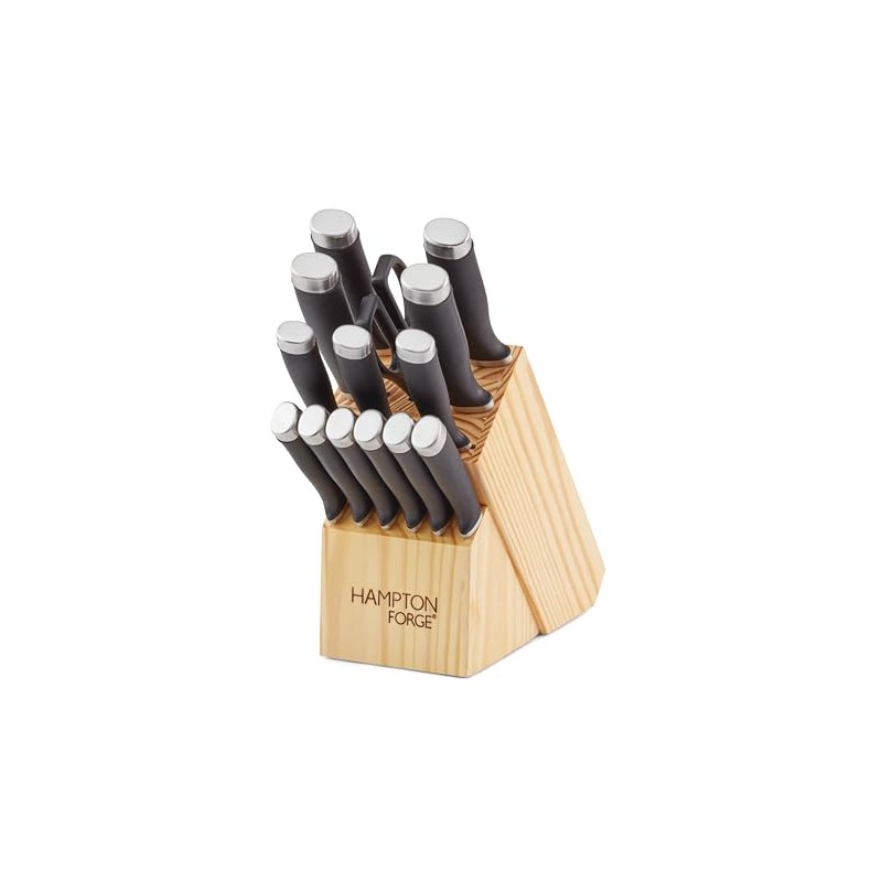 Hampton Forge Epicure–15PieceKnife Set, 15 Piece, Black