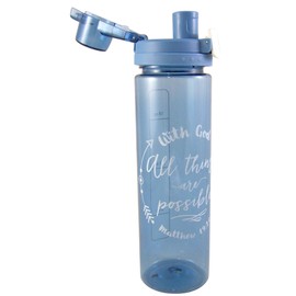 Religious With God All Things Are Possible Matthew 19:26 Water Bottle, 24 Ounce