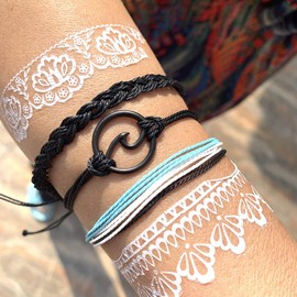 Summer Bracelets for Women Boho Beach Adjustable Bracelets Summer Accessories Jewelry Trendy Stuff Gifts for Women 2024