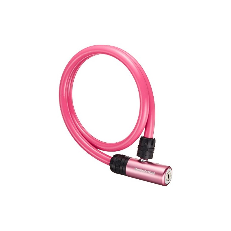 Bridgestone WL-AD.B Allock Bicycle Key Wire Lock Pink Anti-Theft Security