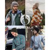 FURTALK Double-Layer Beanie Hats Men Women, Ultra Soft Stretchy Cuffless