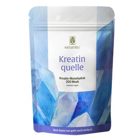 NATURTREU Creatine Monohydrate Powder - 500 g Bag - 100% Pure Creatine, Vegan & Ultra Fine (200 Mesh) - For Fitness, Bodybuilding & Sports - Made in Germany
