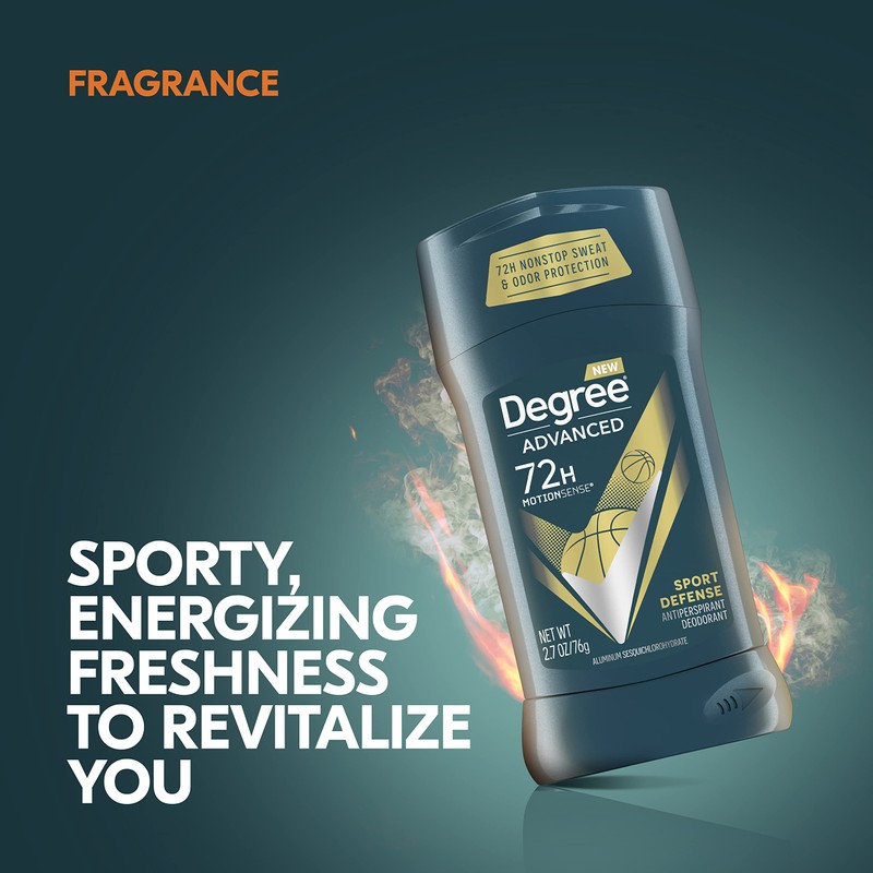 Degree Advanced Protection Antiperspirant Deodorant Sport Defense 4 count 72-Hour