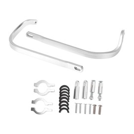 RATCHROLL 1 Set Universal Hand Guard Knuckle Guard Protector for Motorcycles Handguard Cold Protection Windproof Rainproof Silver Tone Aluminum Alloy