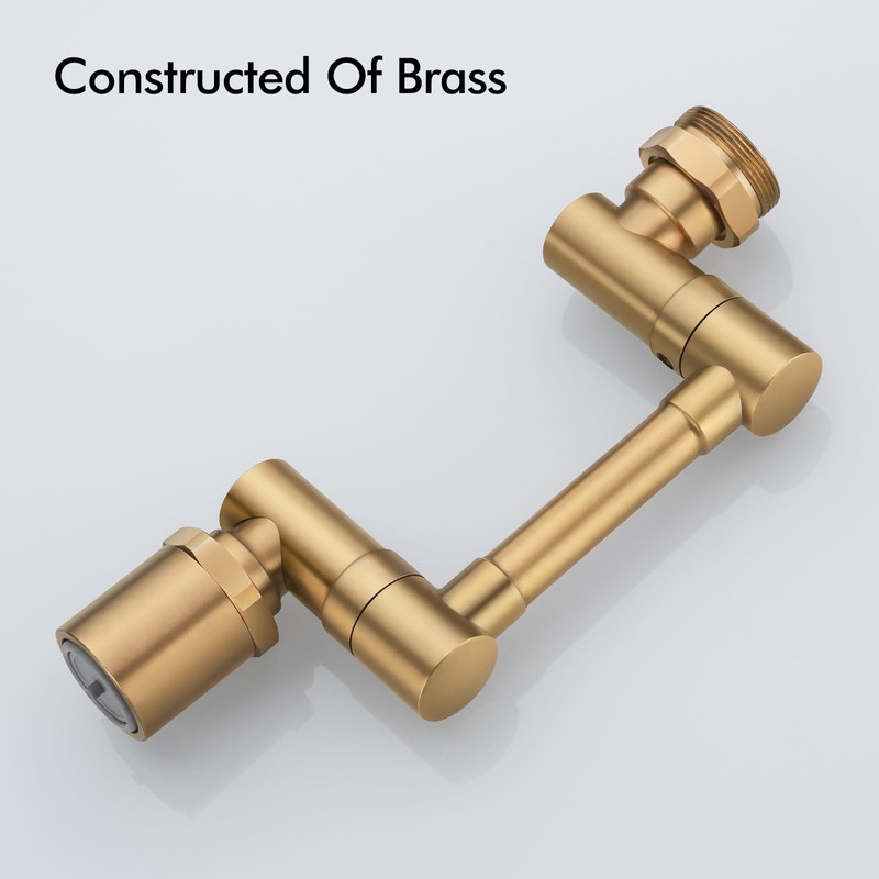 BAGNOLUX Brass 1080° Swivel Faucet Extender for Bathroom Sink, 2