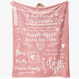 CHARMIBLE Friend Blanket Gifts for Women Men, Soft Blanket Gifts for Friend, Birthday Blanket Gifts for Friend, Graduation Going Away Gifts for Friends, 50'' x 60'' Blanket Gifts for Friend
