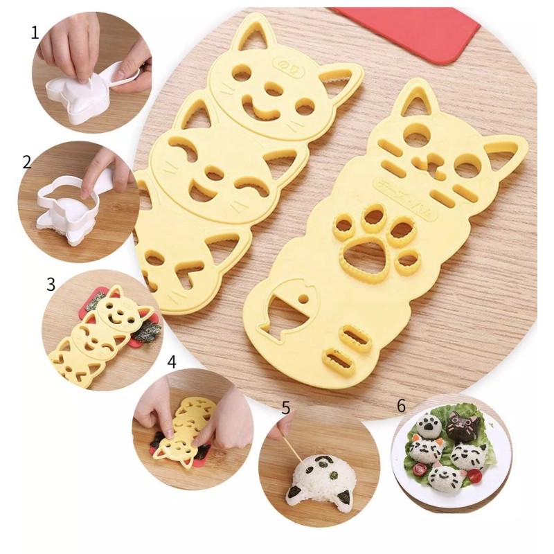 Random Living Cute Animal Pattern DIY Rice Sushi / Bread