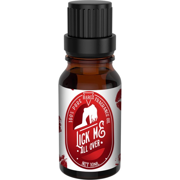 Bargz Lick Me All Over Perfume Oil, Exotic Fragrance, Lovely Raspberry And Melon Aromas With A Touch Of Vanilla - Flat Cap [10 ML]