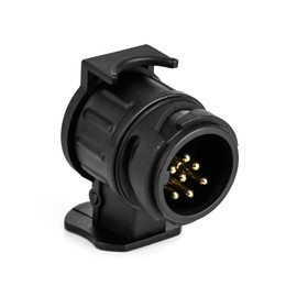 QWORK Adapter 13 auf 7 Polig, 12V Wasserdicht Adapter Anhänger 13 auf 7 für Anhängerkupplung