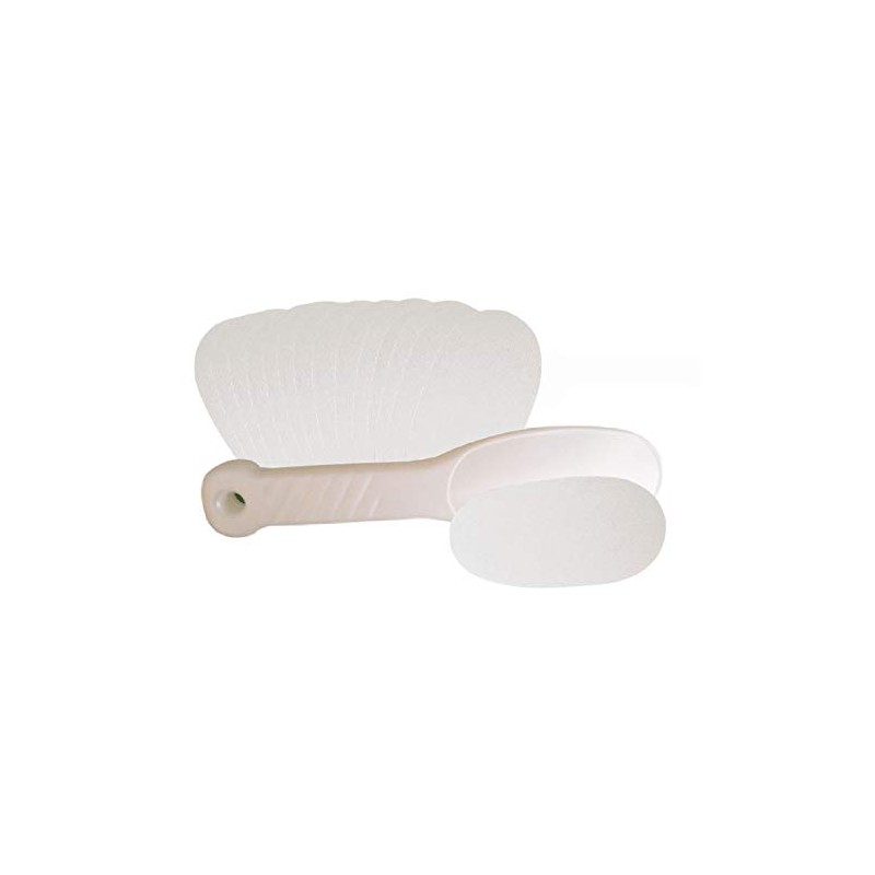 Disposable Foot File Pad (white) | Includes 15 replacement pads