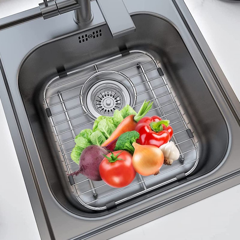 Orgneas Sink Protectors for Kitchen Sink, Universal Double Bowl Sink