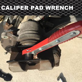 CNNELL Wrench Caliper Pad Brake Caliper Press Tool Car Ratcheting Brake Piston Press Tool Compressor Brake Wrench Ratchet Piston Spreader Automotive Tools Car Brake Repair & Instalation Red