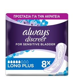 Always Discreet for Sensitive Bladder Plus Long Size 5, 8pcs