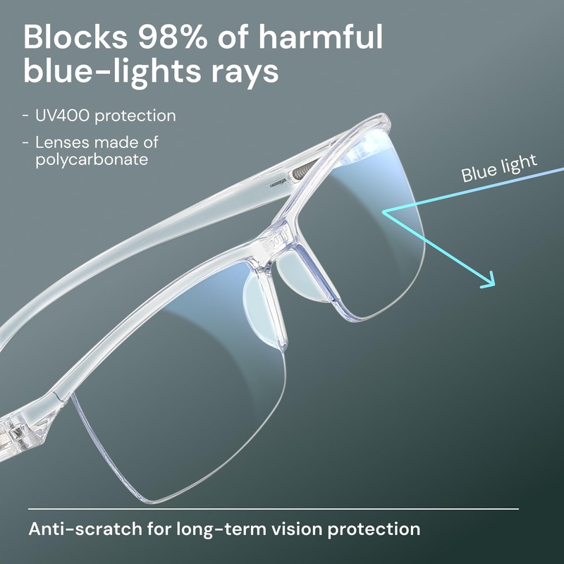 6 pack Executive Style Reading Glasses Men - Durable Readers