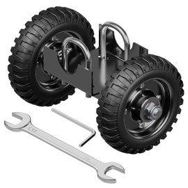 DOZAWA Heavy Duty Gate Wheels for Metal Tube Gate, 6" Sliding Gate Rollers for Driveway Chain Link, 550lbs Rolling Wheel for Fence, Garage