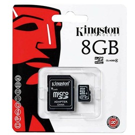 Kingston Genuine Kingston 8GB Micro SD w/ adapter Flash Memory Card SDC4 HC SDHC Class 4
