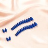 Uñas postizas de gel suave con punta francesa, cortas, almendradas,