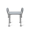 Medline Backless Shower Chair with Arms - 350 lb. capacity,