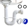 VIVIDA 1-1/2" Sink Drain Pipe Kit, Flexible Drain Pipe P