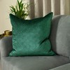 Paoletti Florence Cushion Cover, Emerald Green, 55 x 55 cm