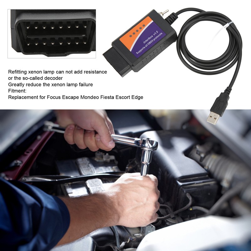 Professional Diagnostic USB Cable Auto Diagnostic Tool Replacement for Focus
