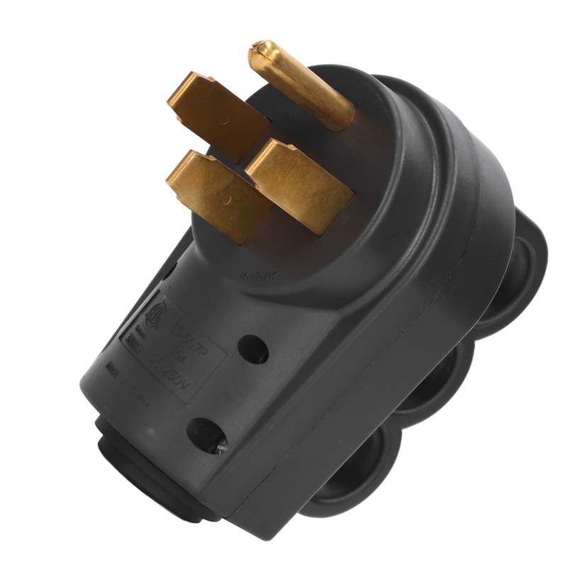 50A RV Plug Male NEMA 14‑50P 125/ Heavy Duty Replacement