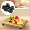 10-Pack Cutting Board Rubber Feet - Non-Slip Round Bumpers to