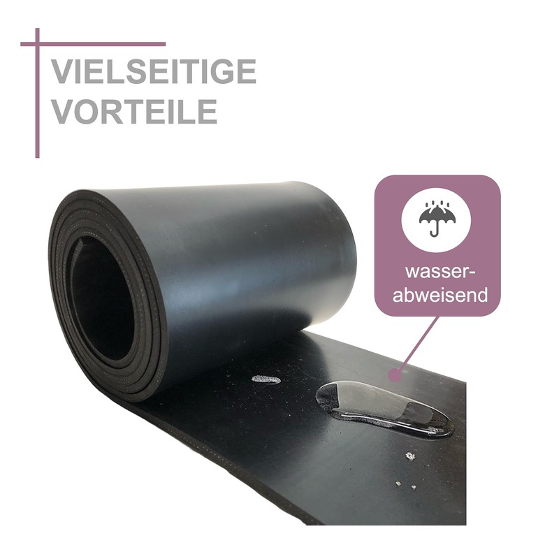 Rubber Strip - Thickness 5 mm Available in Various Sizes